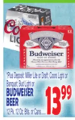 Bravo Supermarkets BUDWEISER BEER offer