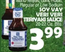 Bravo Supermarkets SOY VAY VERI VERI TERIYAKI SAUCE offer