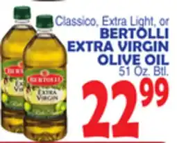 Bravo Supermarkets BERTOLLI EXTRA VIRGIN OLIVE OIL offer