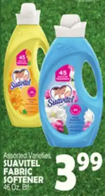 Bravo Supermarkets SUAVITEL FABRIC SOFTENER offer