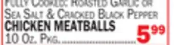 Bravo Supermarkets CHICKEN MEATBALLS offer