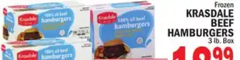 Bravo Supermarkets KRASDALE BEEF HAMBURGERS offer