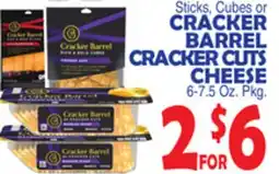 Bravo Supermarkets CRACKER BARREL CRACKER CUTS CHEESE offer