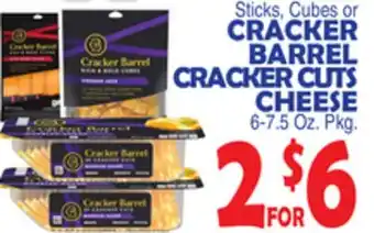 Bravo Supermarkets CRACKER BARREL CRACKER CUTS CHEESE offer