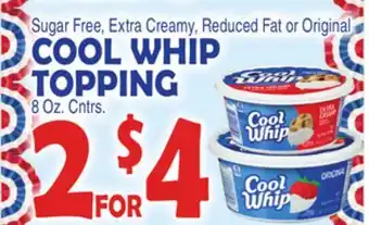 Bravo Supermarkets COOL WHIP TOPPING offer