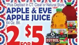 Bravo Supermarkets APPLE & EVE APPLE JUICE offer