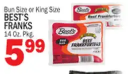 Bravo Supermarkets BEST'S FRANKS offer