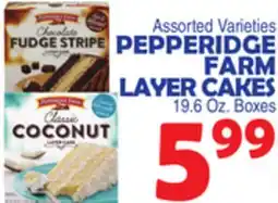 Bravo Supermarkets PEPPERIDGE FARM LAYER CAKES offer