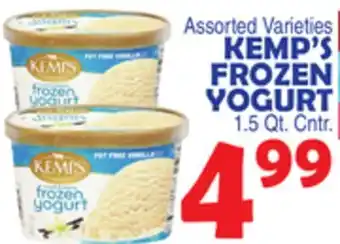 Bravo Supermarkets KEMP'S FROZEN YOGURT offer