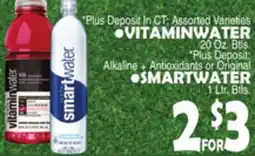 Bravo Supermarkets VITAMINWATER, SMARTWATER offer