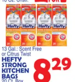 Bravo Supermarkets HEFTY STRONG KITCHEN BAGS offer
