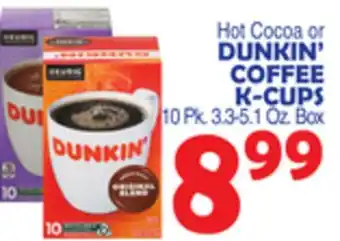 Bravo Supermarkets DUNKIN' COFFEE K-CUPS offer