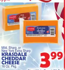 Bravo Supermarkets KRASDALE CHEDDAR CHEESE offer
