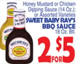 Bravo Supermarkets SWEET BABY RAY'S BBQ SAUCE offer