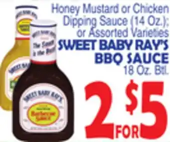 Bravo Supermarkets SWEET BABY RAY'S BBQ SAUCE offer