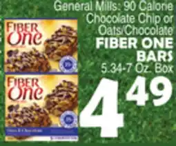 Bravo Supermarkets FIBER ONE BARS 5.34-7 Oz. Box offer