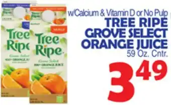 Bravo Supermarkets TREE RIPE GROVE SELECT ORANGE JUICE offer