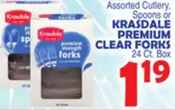 Bravo Supermarkets KRASDALE PREMIUM CLEAR FORKS offer
