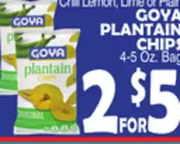 Bravo Supermarkets GOYA PLANTAIN CHIP offer