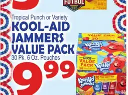 Bravo Supermarkets Kool-Aid Jammers Value Pack offer