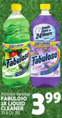 Bravo Supermarkets FABULOSO 2X LIQUID CLEANER offer