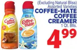 Bravo Supermarkets COFFEE-MATE COFFEE CREAMER offer