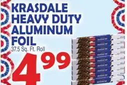 Bravo Supermarkets KRASDALE HEAVY DUTY ALUMINUM FOIL offer