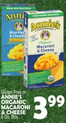 Bravo Supermarkets ANNIE'S ORGANIC MACARONI & CHEESE offer