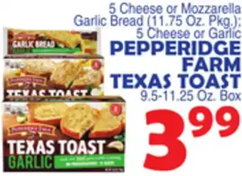Bravo Supermarkets PEPPERIDGE FARM TEXAS TOAST offer