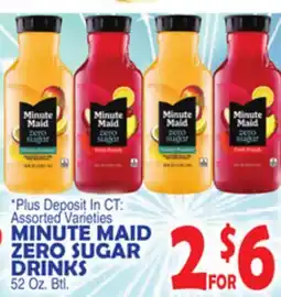 Bravo Supermarkets MINUTE MAID ZERO SUGAR DRINKS offer