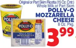 Bravo Supermarkets POLLY-O MOZZARELLA CHEESE offer
