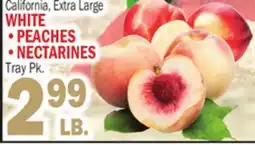 Bravo Supermarkets WHITE PEACHES NECTARINES offer