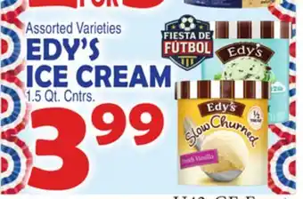 Bravo Supermarkets EDY'S ICE CREAM offer