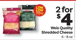 Weis Markets Weis Quality Shredded Cheese offer