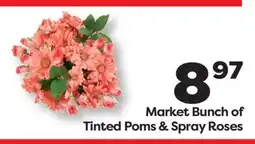 Weis Markets Market Bunch of Tinted Poms & Spray Roses offer