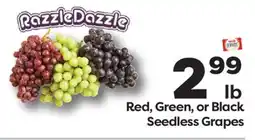 Weis Markets Red, Green, or Black Seedless Grapes offer