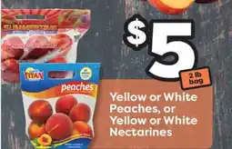 Weis Markets Yellow or White Peaches, or Yellow or White Nectarines offer