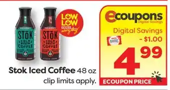 Weis Markets Stok Iced Coffee offer
