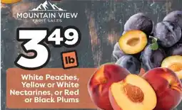 Weis Markets White Peaches, Yellow or White Nectarines, or Red or Black Plums offer