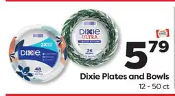 Weis Markets Dixie Plates and Bowls offer