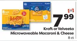 Weis Markets Kraft or Velveeta Microwaveable Macaroni & Cheese offer