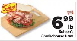 Weis Markets Sahlen's Smokehouse Ham offer