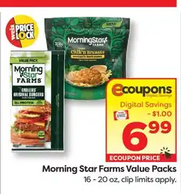 Weis Markets Morning Star Farms Value Packs offer