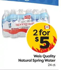 Weis Markets Weis Quality Natural Spring Water offer