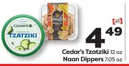 Weis Markets Cedar's Tzatziki 12 oz Naan Dippers 7.05 oz offer