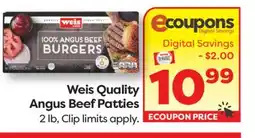 Weis Markets Weis Quality Angus Beef Patties offer