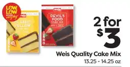 Weis Markets Weis Quality Cake Mix offer