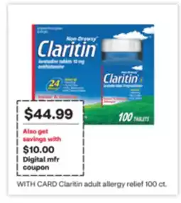 CVS Claritin adult allergy relief 100 ct offer