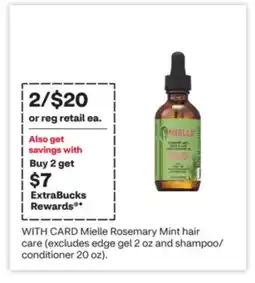 CVS Mielle Rosemary Mint hair care (excludes edge gel 2 oz and shampoo/ conditioner 20 oz) offer