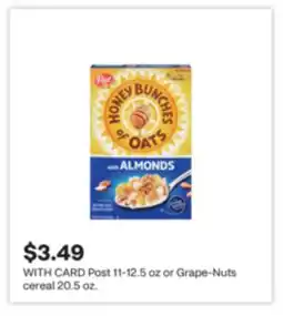 CVS Post 11-12.5 oz or Grape-Nuts cereal 20.5 oz offer